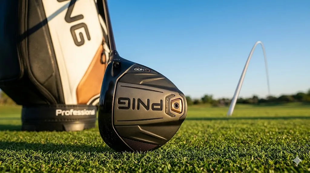 ハードヒッター向けの低スピンモデル、PING G400 LSTドライバーのソール画像。G400MAXでフケ球が止まらない場合の解決策。
